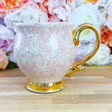 Load image into Gallery viewer, Antique Pink Lace Mug