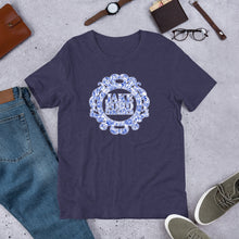 Load image into Gallery viewer, Blue Floral Logo T-Shirt